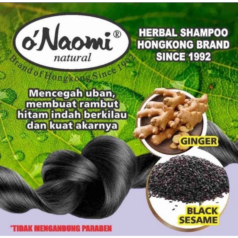 O Naomi Shampo Penghitam Rambut 600ml