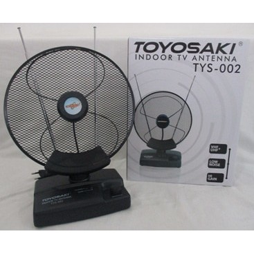 TYS-002 Antena Indoor TV Toyosaki/Antena Dalam Digital Gain Control***