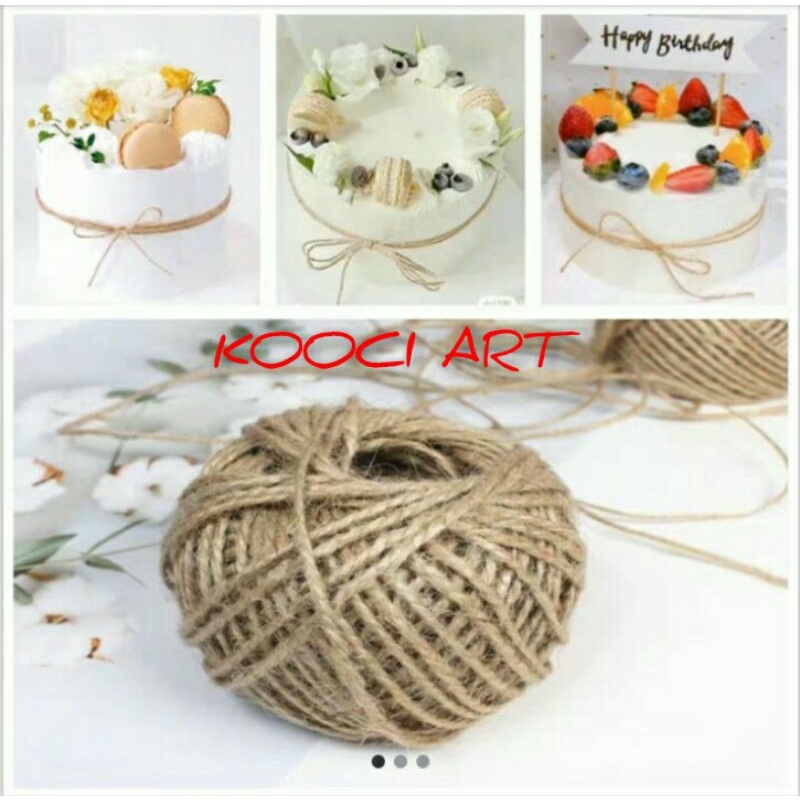 

Tali rami pita goni tali foto cake decoration hemp rope per roll 30M