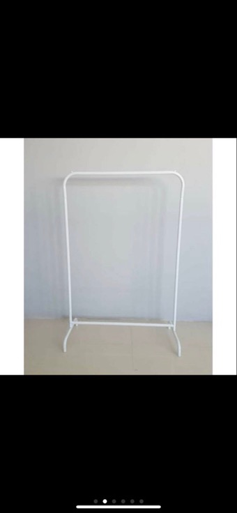 Gawang Baju / Standing Minimalis Hitam Dan Putih  100 Cm