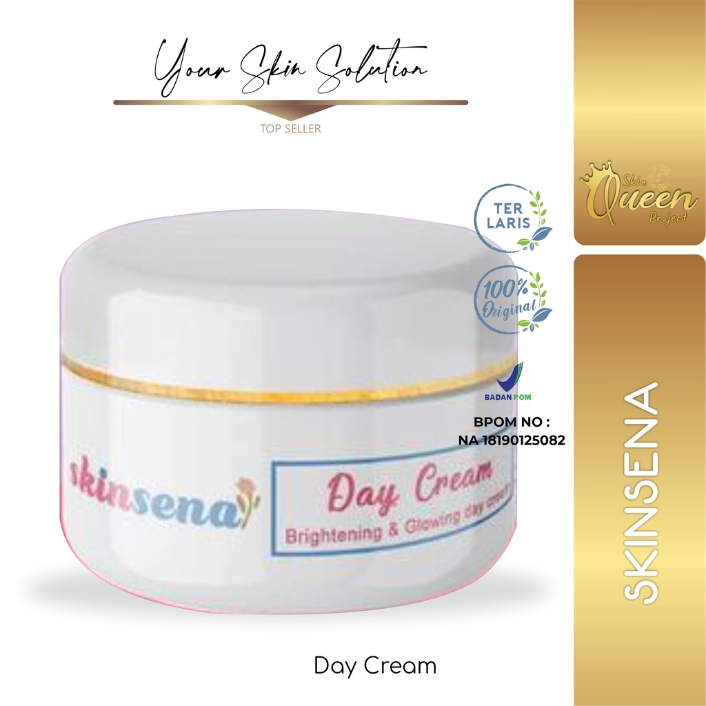 [ ORIGINAL & BPOM ] SKINSENA - Day Cream - Krim Wajah Pagi Brightening - Pelembab Best Seller
