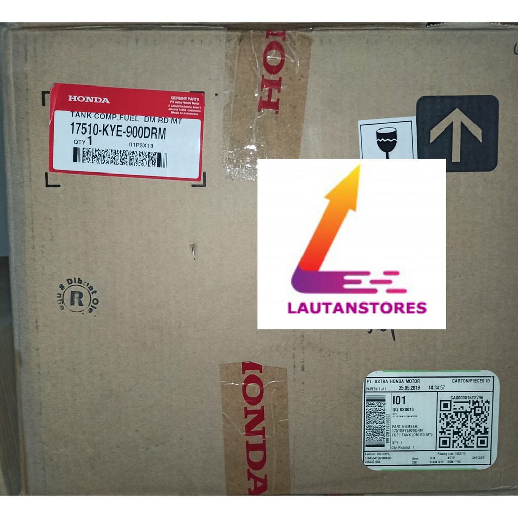 17510-KYE-900DRM Tangki Bensin Megapro Monoshock Karburator Merah