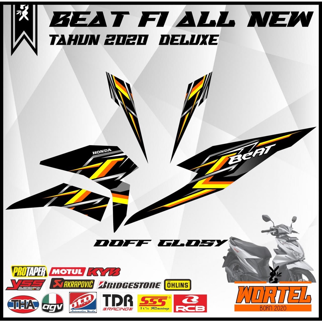 Sticker Striping Decal Motor Beat 2020 / Beat Deluxe Keren