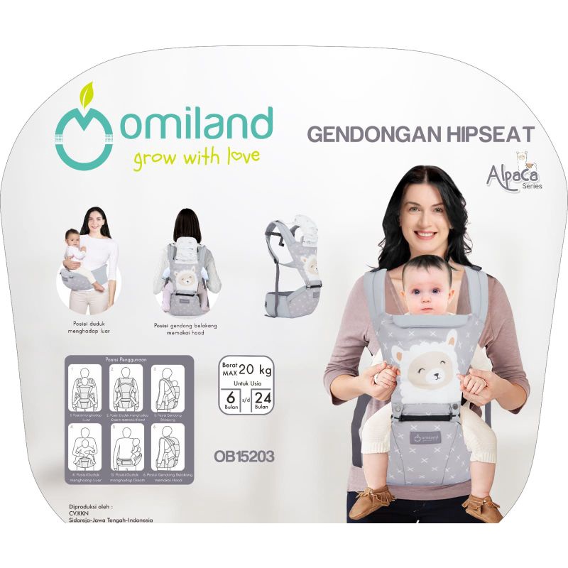 Omiland Gendongan Hipseat Alpaca Series