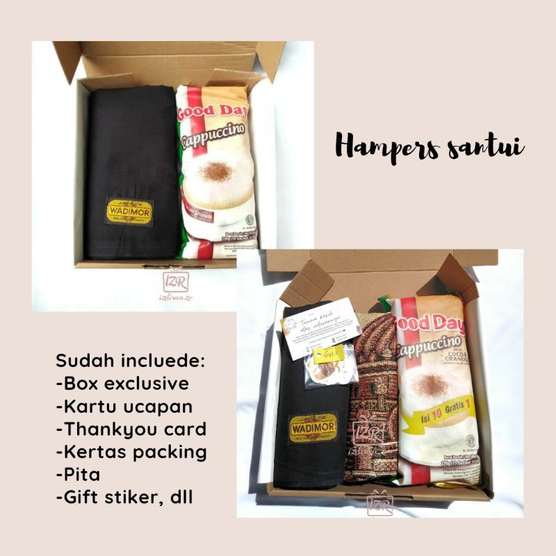 

Hampers Santai/ Hampers pria/ Hadiah wisuda/ Kado ulang tahun/ gift box