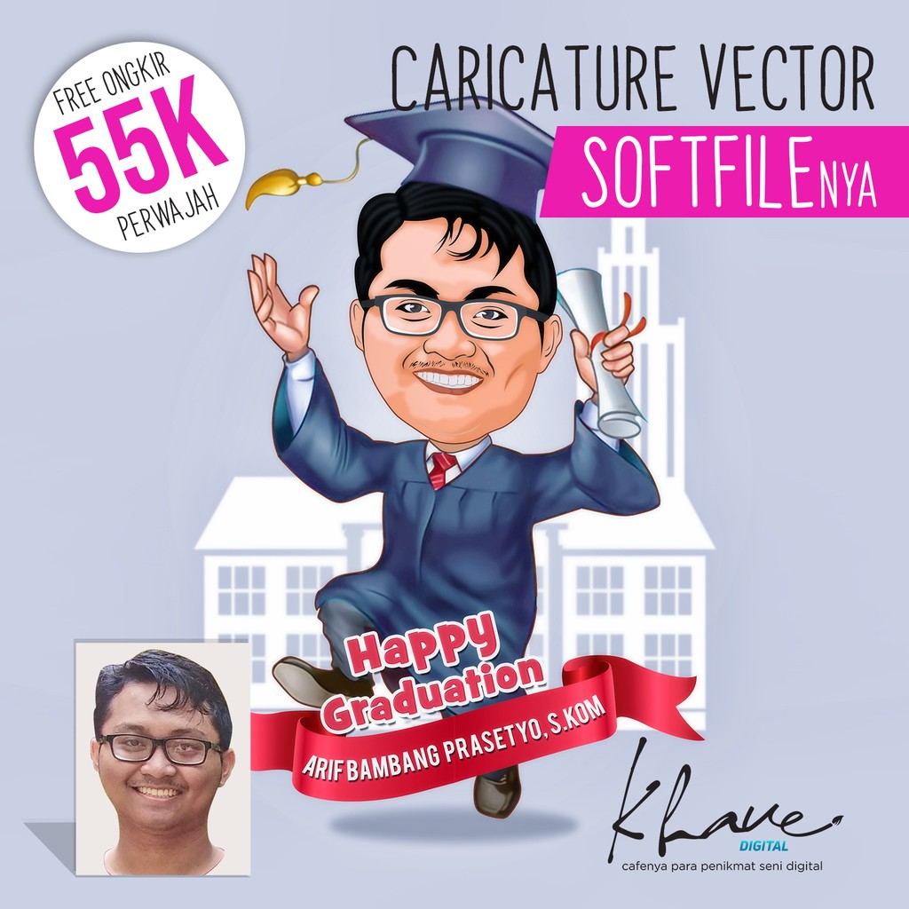 

JASA DESIGN CARICATURE/KARIKATUR VECTOR/VEKTOR [ ONLY SOFTFILE | FREE ONGKIR ]