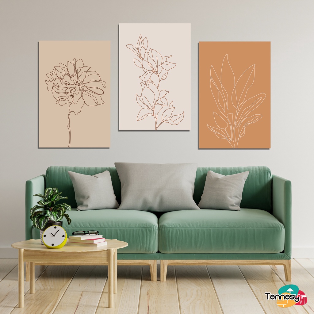 TENNESY HIASAN DINDING WALL DECOR FLOWER MINIMALIST 20x30CM PAJANGAN KAYU POSTER DEKORASI KAMAR TIDUR RUMAH