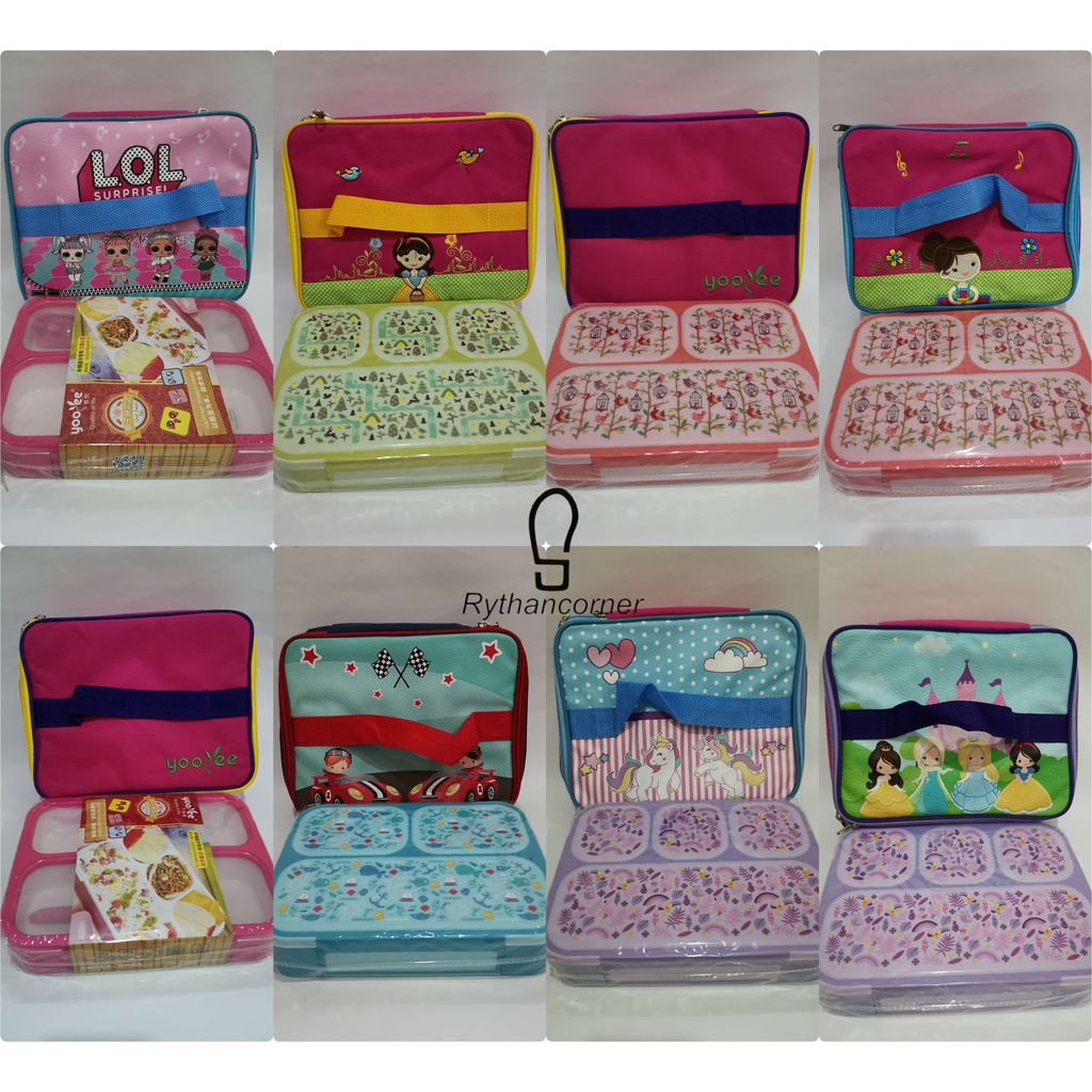 SET TAS BEKAL KOTAK BEKAL LUNCHBOX YOOYEE