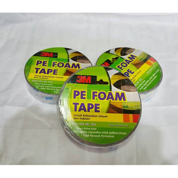 Double Tape Foam Tape PE 3M 1600TG 24mm x 4m ORIGINAL 24 mm x 4 m