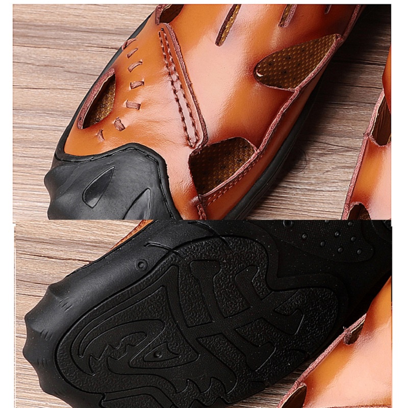 COD Sandal Gunung Original Sandal Adventur Touring Outdoor Sandal Hiking Kulit Sapi Asli Tahan Air Waterproof 062