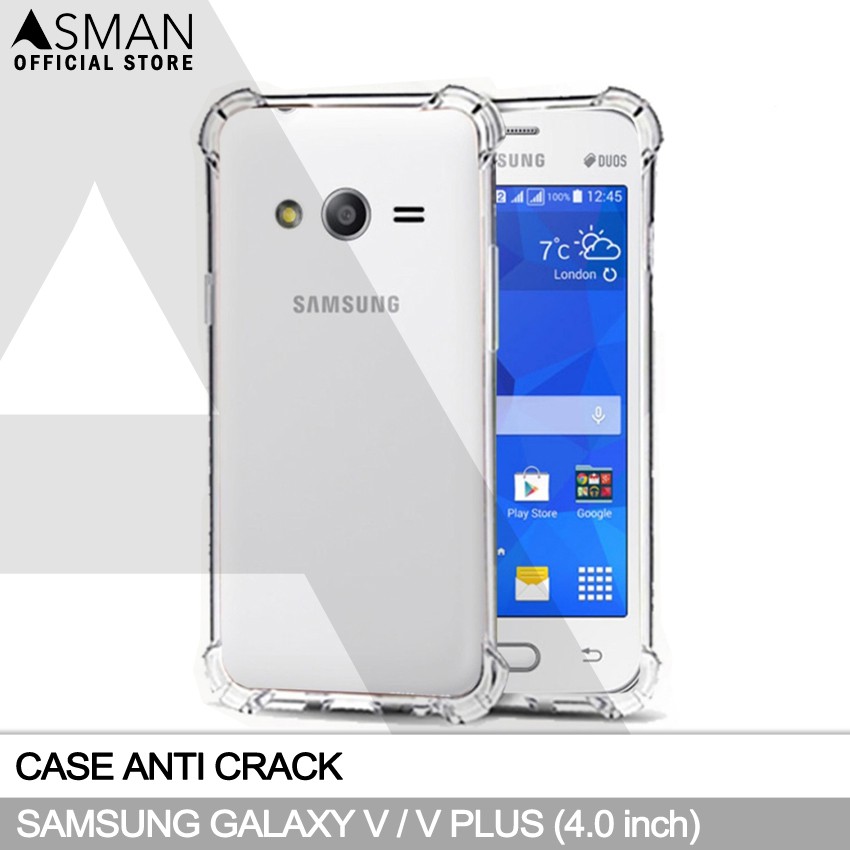 Anti Crack Samsung Galaxy V / Ace 4 / G313H (4.0&quot;) | Soft Case Anti Bentur - Clear