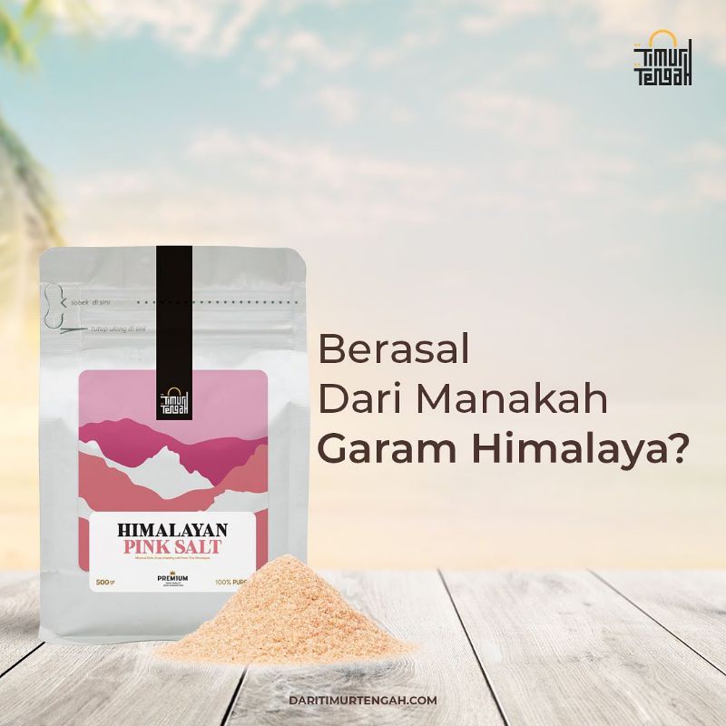 

Garam Himalaya 500 gr Premium Timur Tengah Himalayan Salt Pure Original