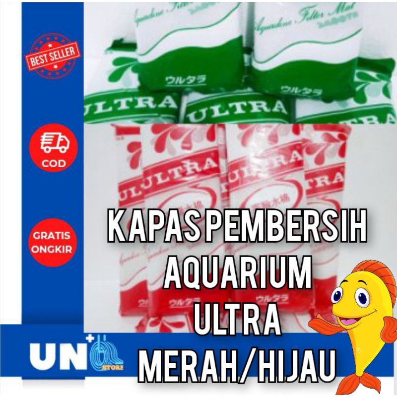 KAPAS FILTER AQUARIUM ULTRA MERAH/HIJAU