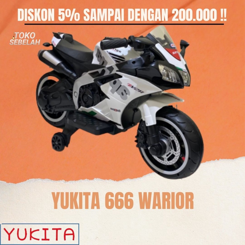 Mainan Anak MOTOR AKI WARRIOR - YUKITA 666