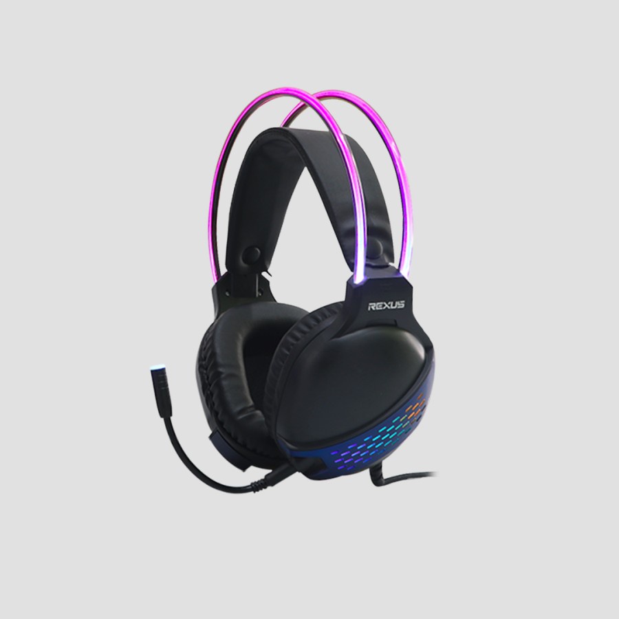 Headset Rexus Vonix F88 F-88 With RGB Headband - Gaming Headset - Ori