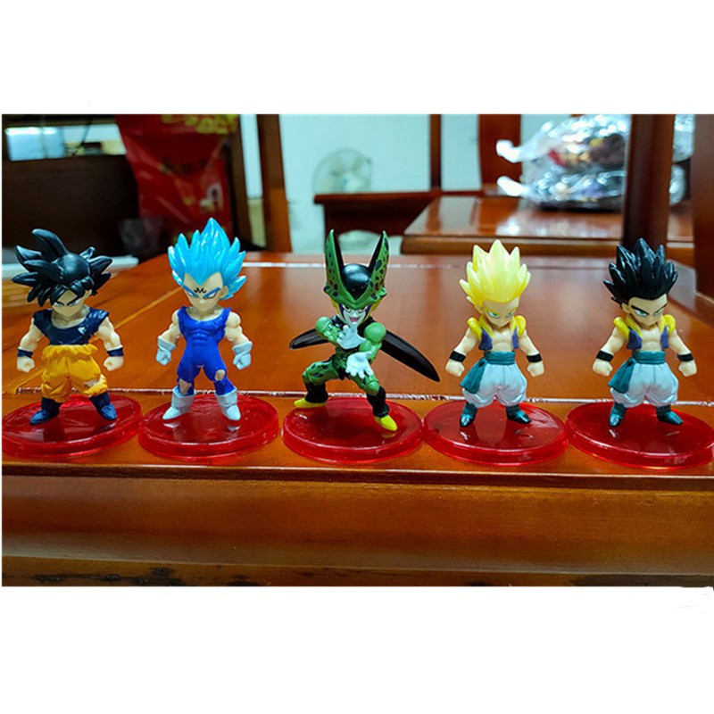 21pcs / set Mainan Action Figure Model Dragon Ball Bahan PVC Untuk Dekorasi / Hadiah Anak