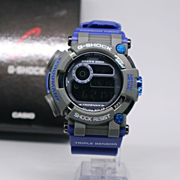 TERLARIS JAM TANGAN CASIO G SHOCK FROGMAN BIRU PUTIH