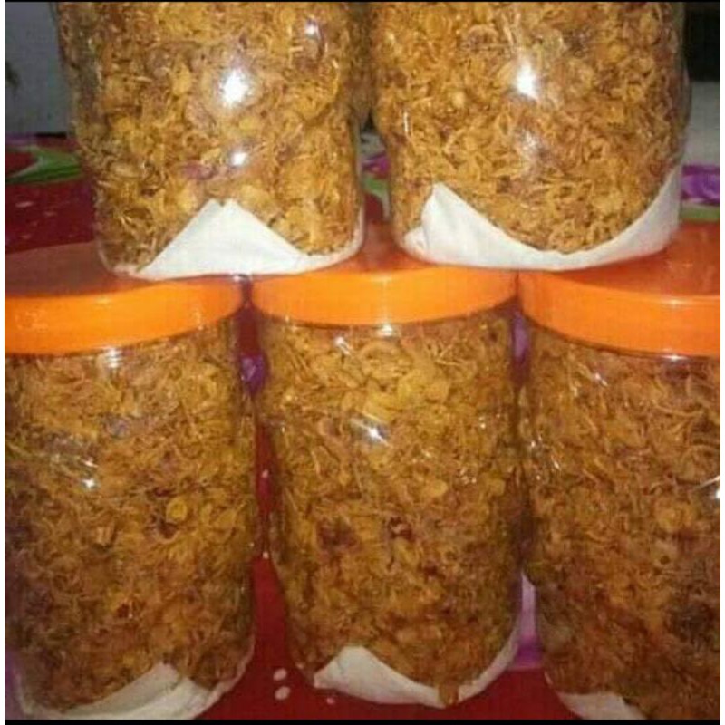 

brambang goreng ( toples sosis)