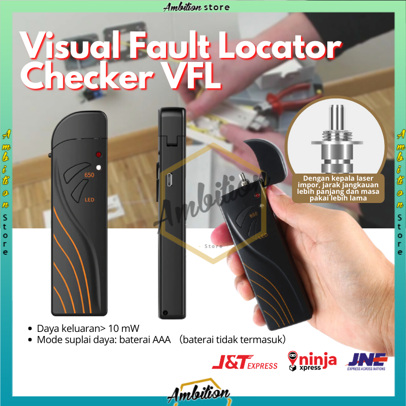 Jual  Senter Optic /Vfl 10Mw-15Mw/10Km-15Km Visual Fault Locator Model Korek [BISA COD]