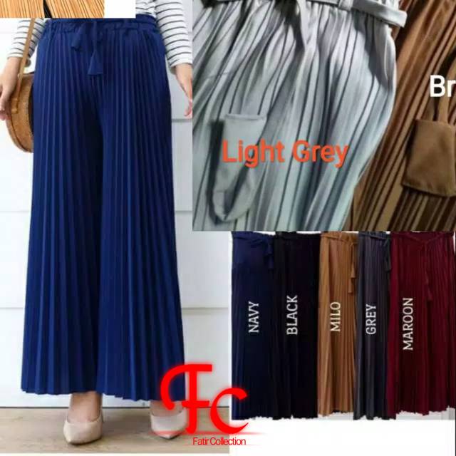 CELANA PLISKET JUMBO//KULOT PLISKET JUMBO FIT TO L SAMPAI XXXL//KULOT JUMBO// KULOT PLISKET