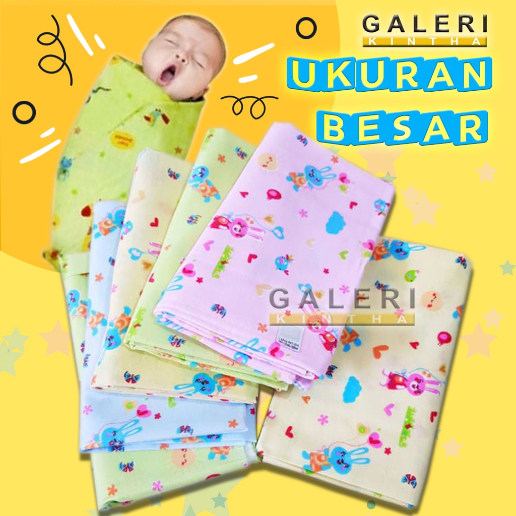 Bedong Bayi Flanel Motif Perlengkapan Bayi Baru Lahir New Born