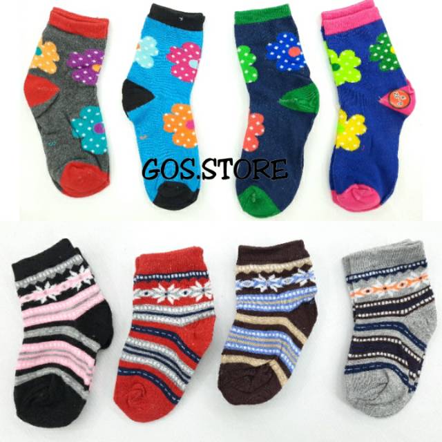 Kaos Kaki IMPORT ISI 4 PCS OBRAL KAOS KAKI ANAK CEWEK COWOK