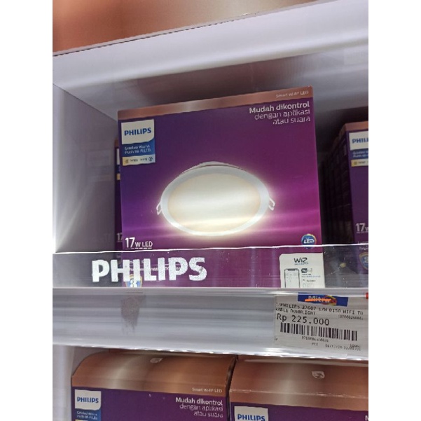 Philips LED Downlight 17 watt smart WIFI Lampu Downlight WIFI PHILIPS Tunable WIZ 17 watt