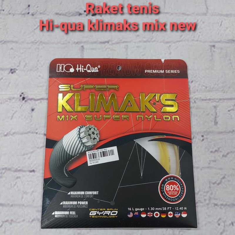 SENAR RAKET TENIS HIQUA MIX NEW ORIGINAL