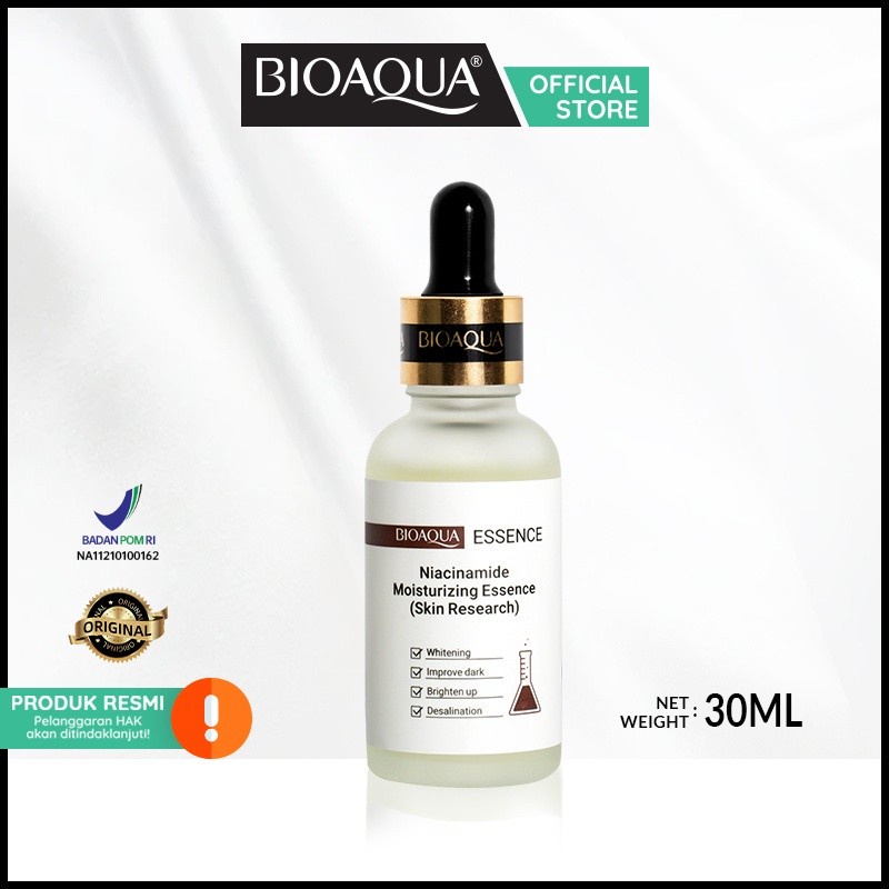 ✿ MADAME ✿ BIOAQUA ESSENCE SERUM WAJAH BRIGHTENING NIACINAMIDE HYALURONIC NATURAL SKIN BPOM