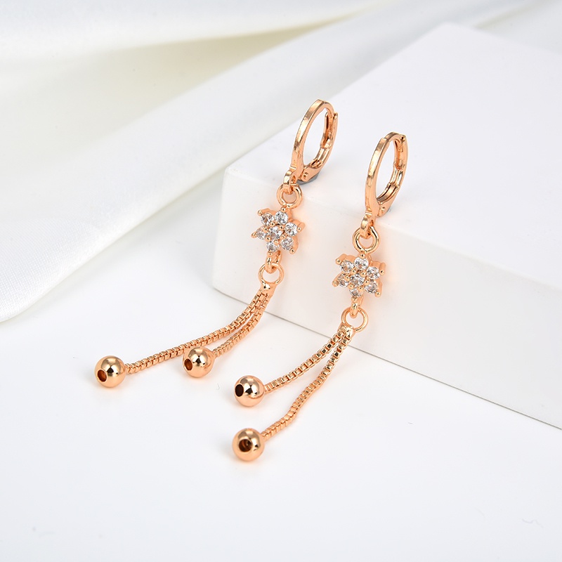 anting titanium wanita emas muda anti karat dewasa tusuk korea asli panjang dan luntur korea style selamanya dewasa 111-119e