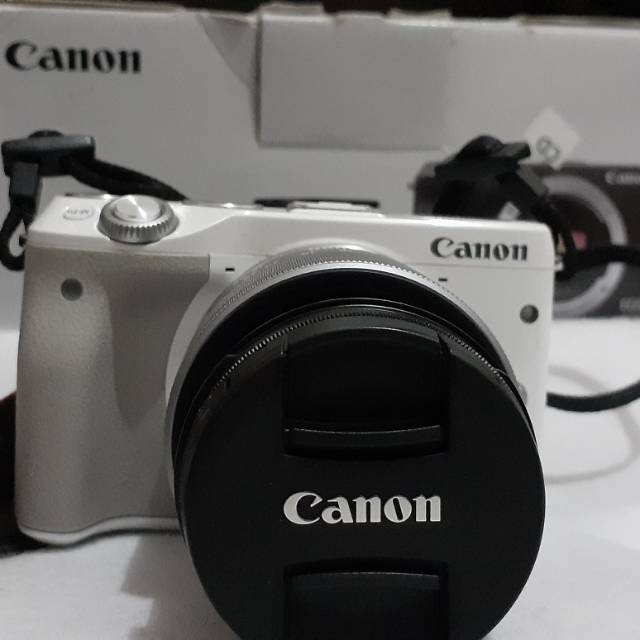 Kamera Canon Eos M3 putih (bekas)