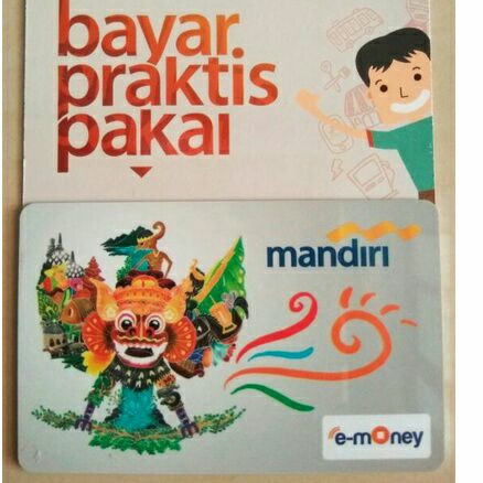 Mandiri eMoney desain Garuda (Barong) ORI /Like eTOLL Tapcash Flazz or Brizzi