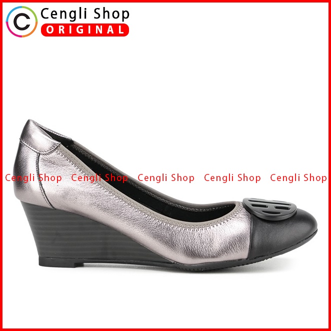 SEPATU WEDGES KULIT HUSH PUPPIES WANITA ORIGINAL BRANDED TERBARU HW08