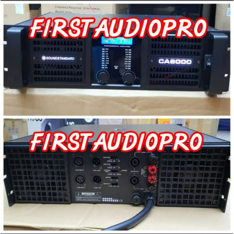 Power Amplifier SOUNDSTANDARD CA8000 / CA 8000 NEW TYPE KUALITAS MANTAP