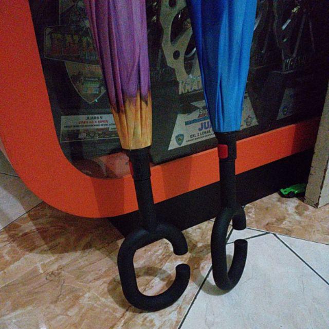 Payung Terbalik Unik Steele Polos Ukuran Besar