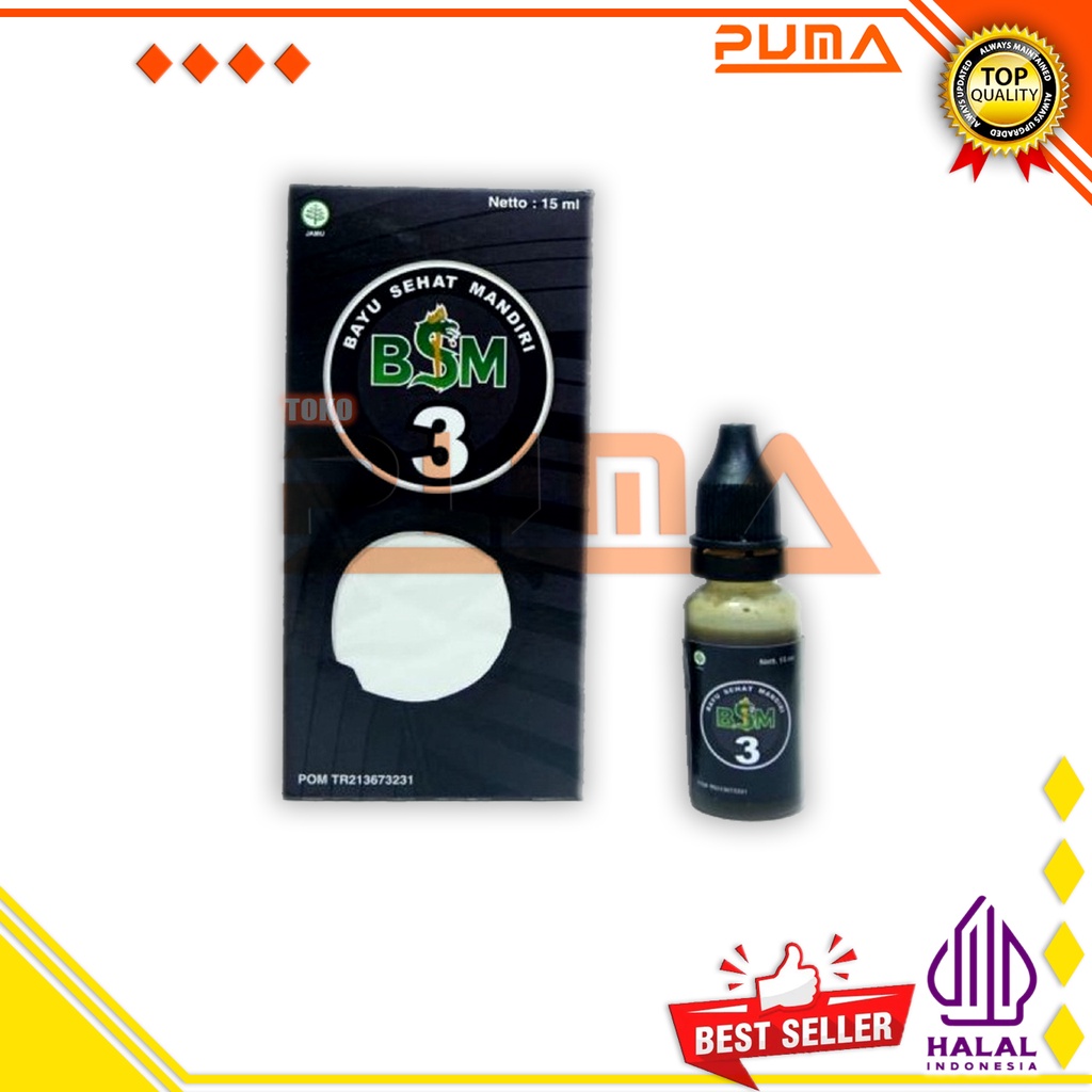 

BSM3 / BSM 3 ORIGINAL Jamu Tetes Herbal untuk Kanker Bayu Sehat Mandiri