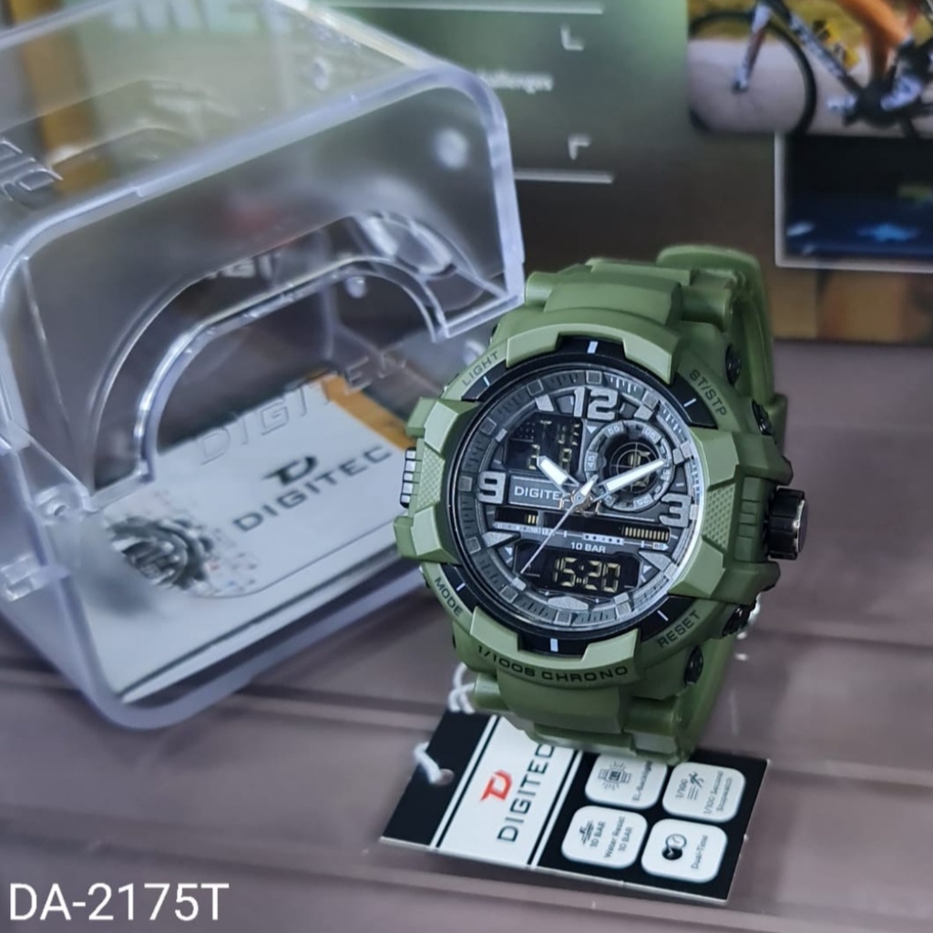 JAM TANGAN PRIA TAHAN AIR DOUBLE TIME DIGITAL ANALOG