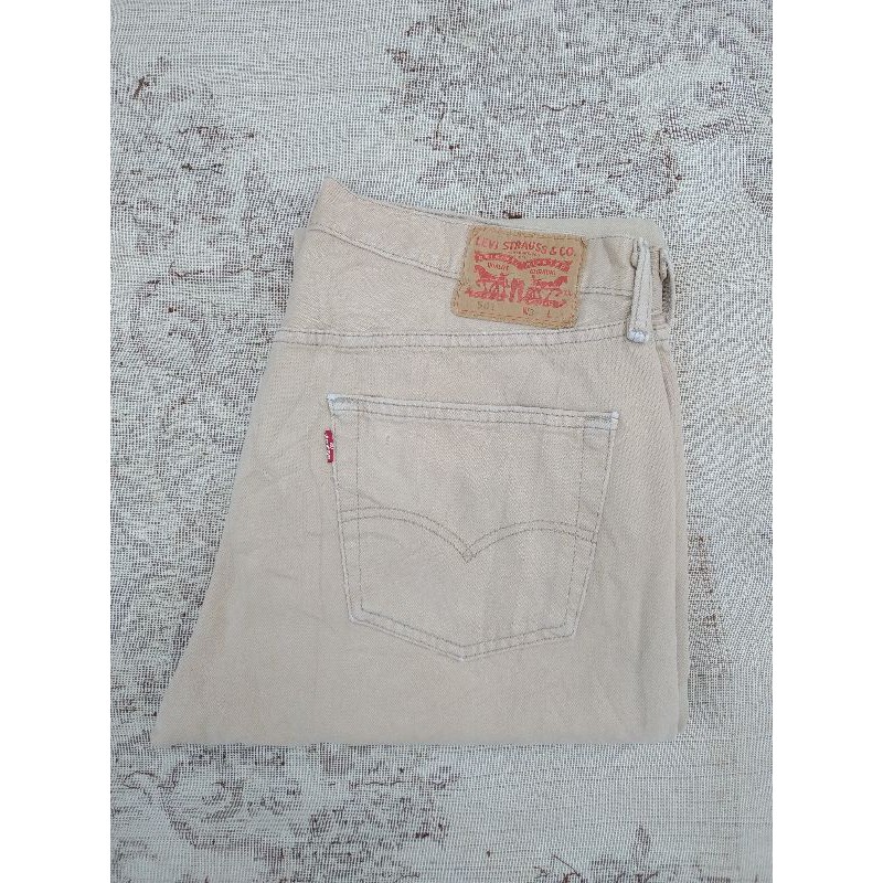 levis 501 cream regular fit made in mexico size 34 second original