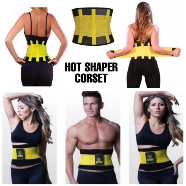 Cod Paket Bundel Pelangsing Alat Pengurus Perut Korset Hot Shaper Jogging Plate Speeds Shopee Indonesia