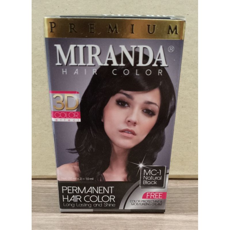 Miranda Hair Color Natural Black Mc 1 Cat Rambut Miranda Warna Hitam Natural Shopee Indonesia