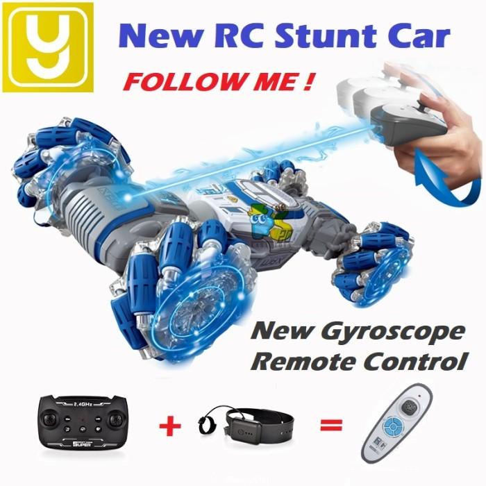 Rc Gesture Ai Follow Stunt Action 4Wd Car Yelo