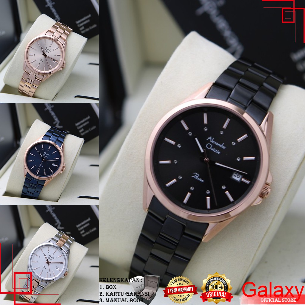 ALEXANDER CHRISTIE WANITA ORIGINAL JAM TANGAN ALEXANDRE CHRISTIE WANITA JAM ALEXANDER CRISTIE 2836