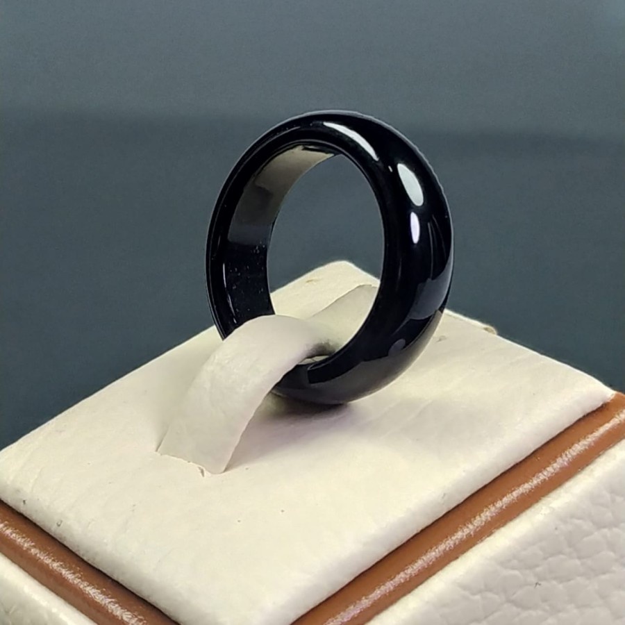 CINCIN BATU GIOK HITAM ASLI CHINA