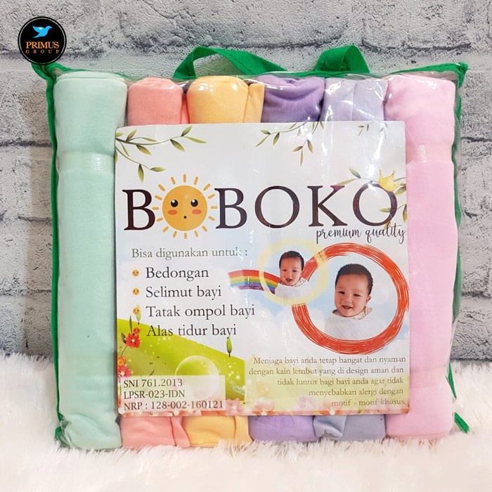 3PCS BOBOKO BEDONG BAYI PASTEL COLOR 90X110cm SELIMUT BAYI SWADDLE BLANKET