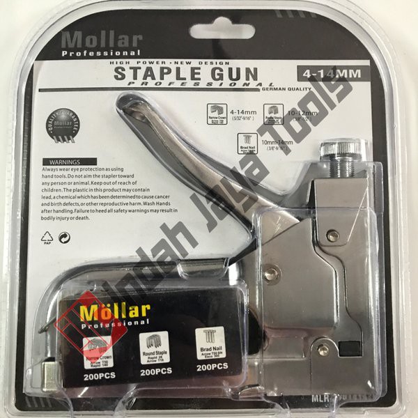 

Seller super Unik Staples Gun Tacker Mollar 3 in 1 Staple Jok Tembak Hekter 3 Way One Terjamin