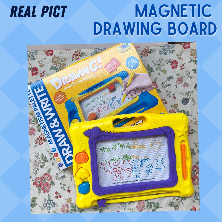 Lego Magnetic DRAWING Board Mainan Papan Gambar Magnet full color