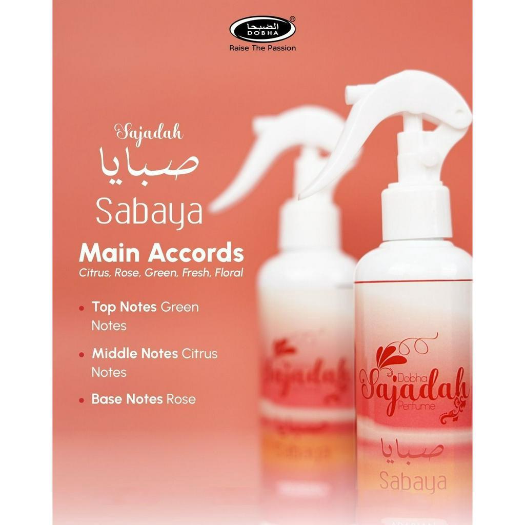 Dobha Parfum Sajadah Karpet Gorden Sofa Sprei Anti Bakteri 250ml Aroma SABAYA