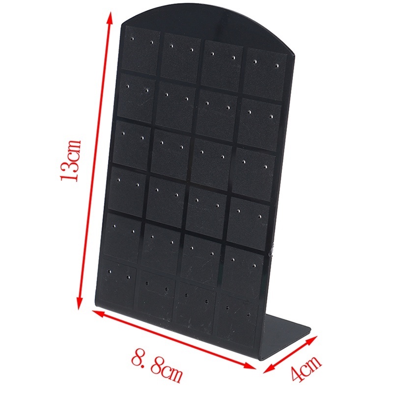 Rak Display Perhiasan Anting Stud Multi Lubang Bahan Plastik Model Gantung