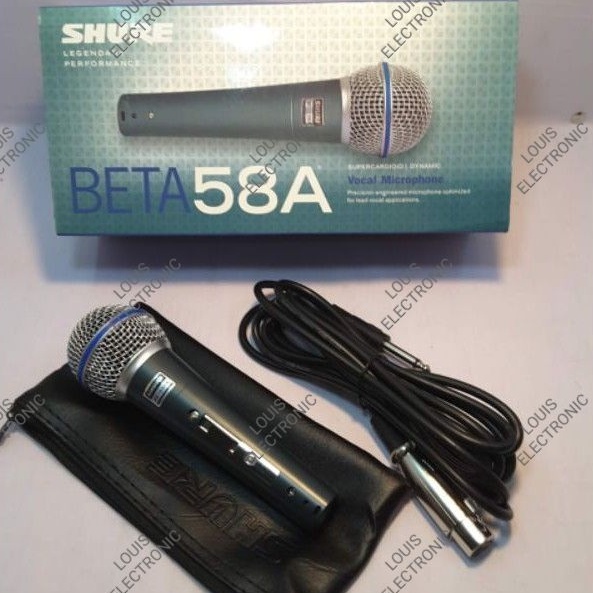 Mic Microphone Kabel SHURE BETA 58A BETA58A BETA 58 A