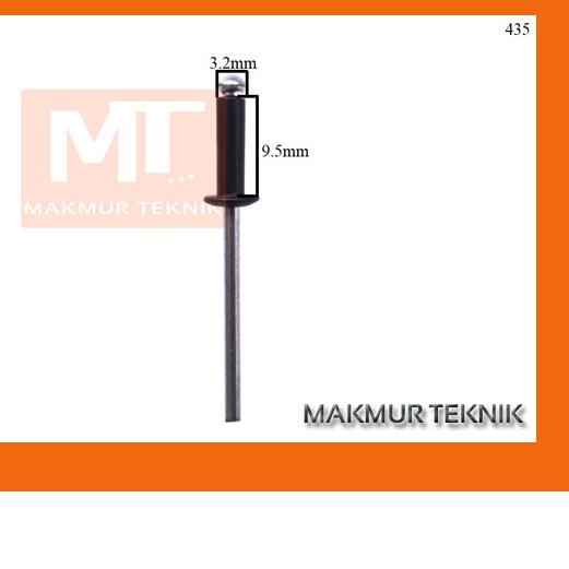 ➴ PAKU RIVET - PAKU KELING TYPE 435 Warna Hitam - Putih - Coklat - Putih ♣
